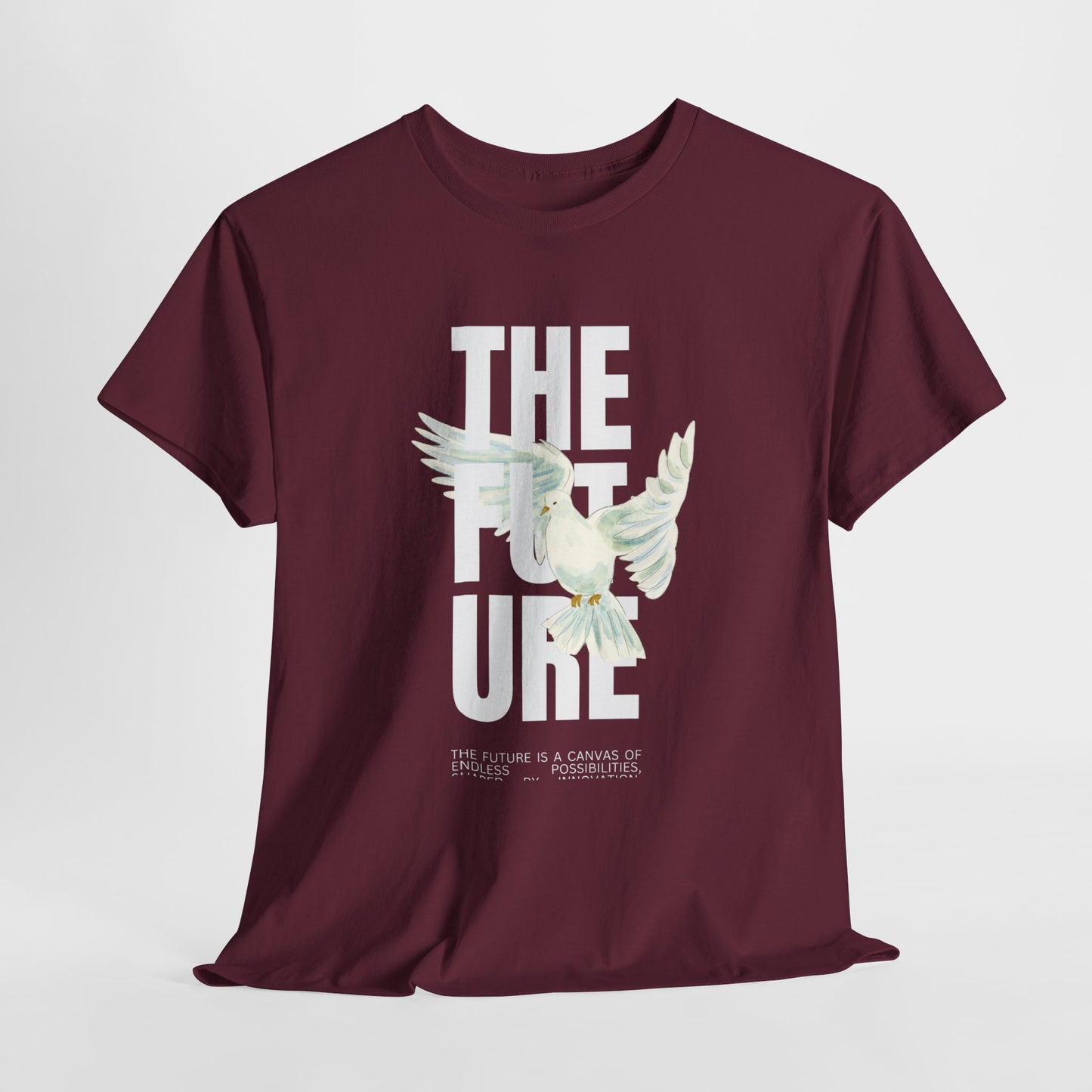 Dove Peace Tee — 'The Future' Soft White Graphic T-Shirt