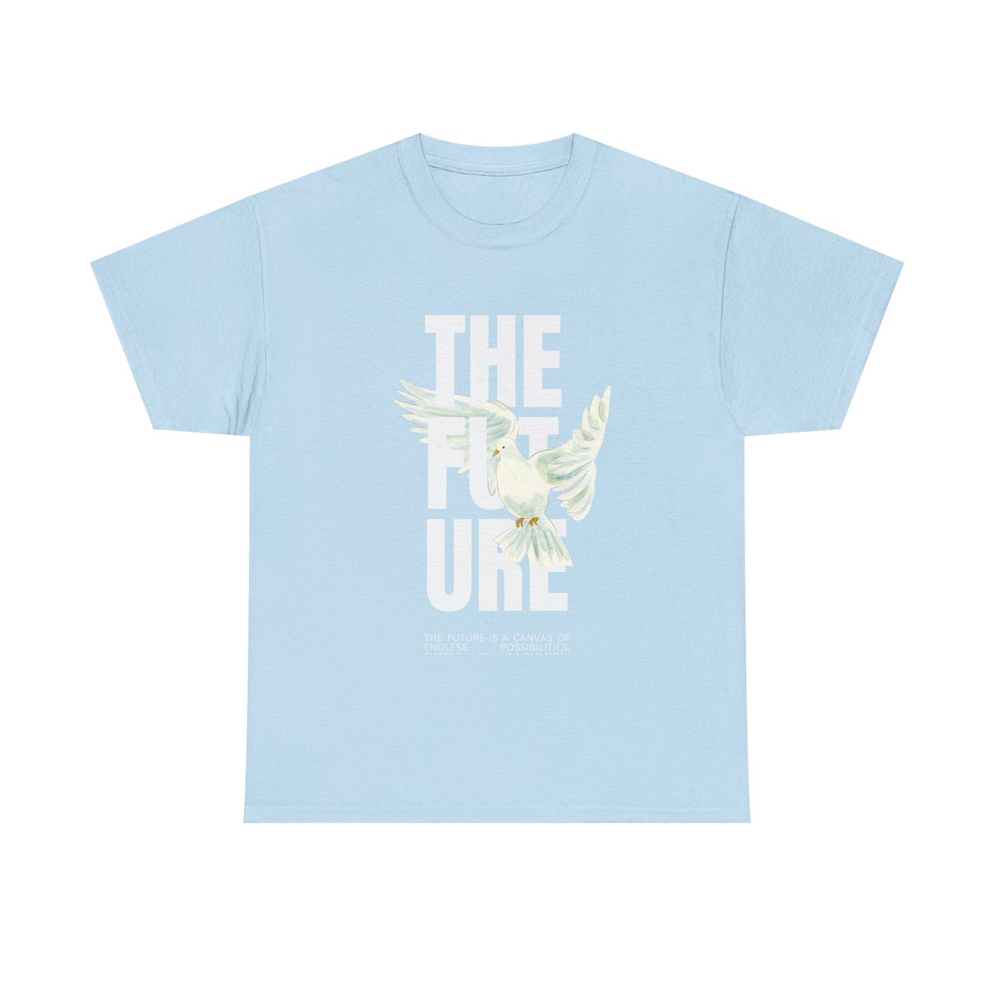 Dove Peace Tee — 'The Future' Soft White Graphic T-Shirt