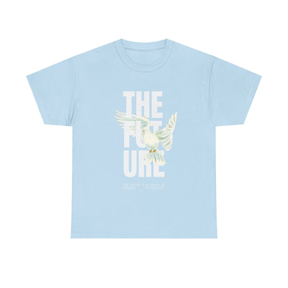 Dove Peace Tee — 'The Future' Soft White Graphic T-Shirt
