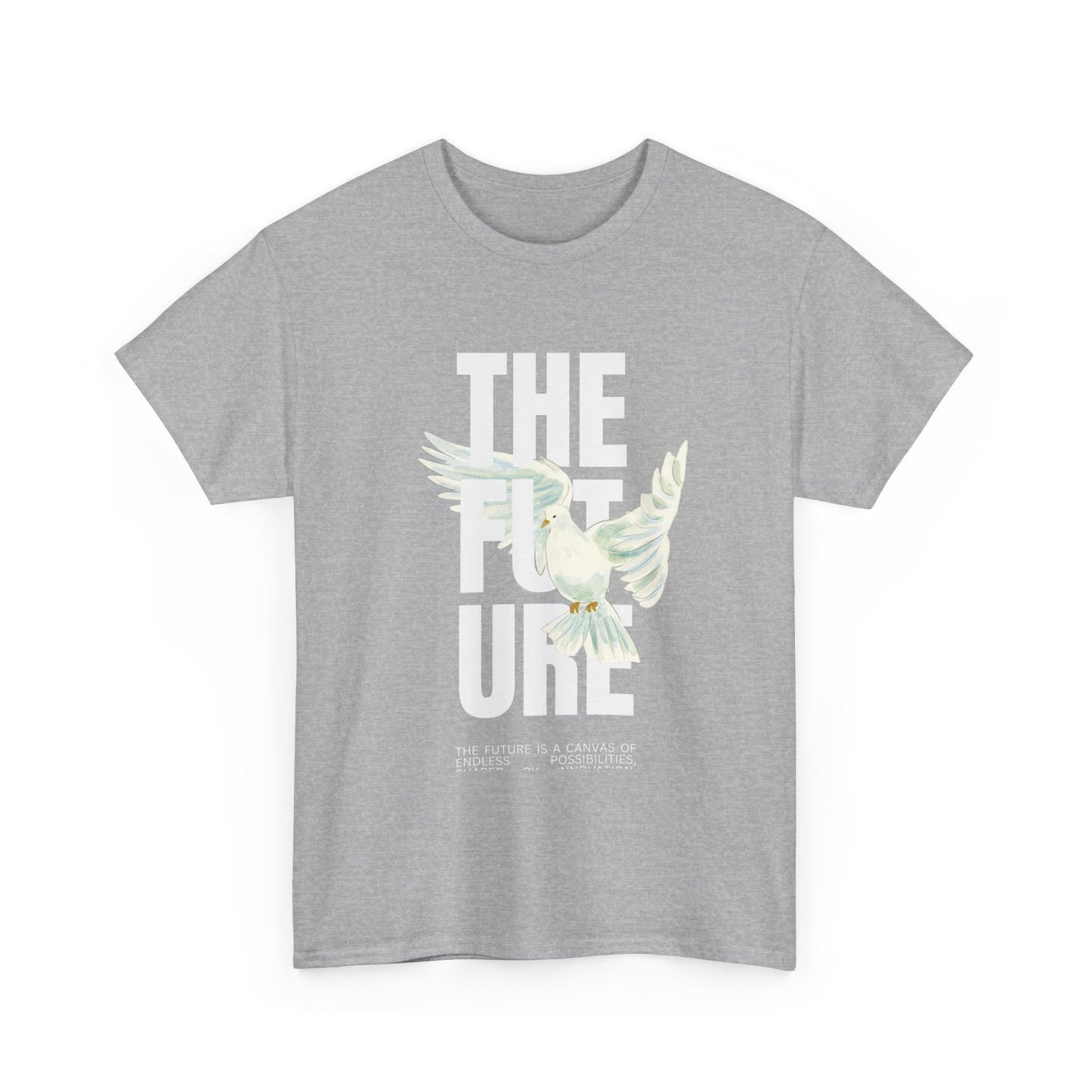 Dove Peace Tee — 'The Future' Soft White Graphic T-Shirt