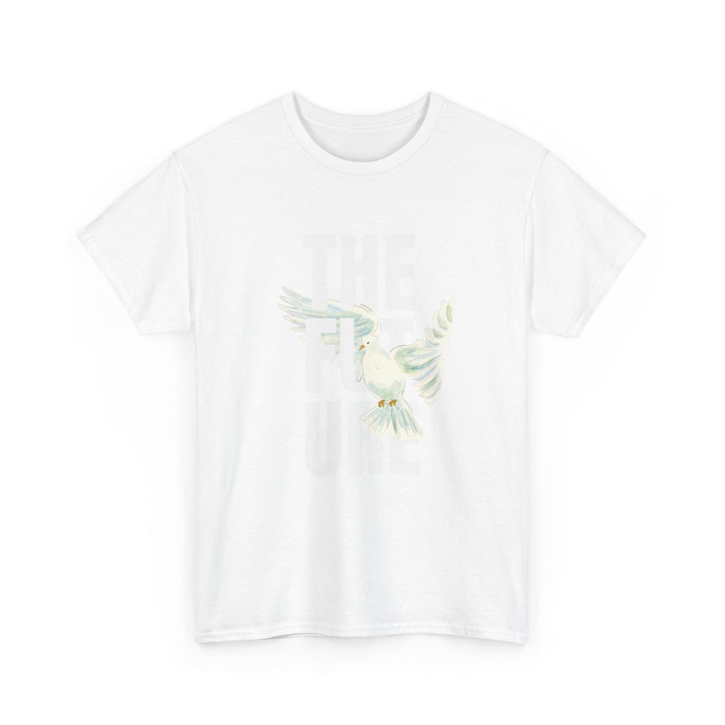 Dove Peace Tee — 'The Future' Soft White Graphic T-Shirt