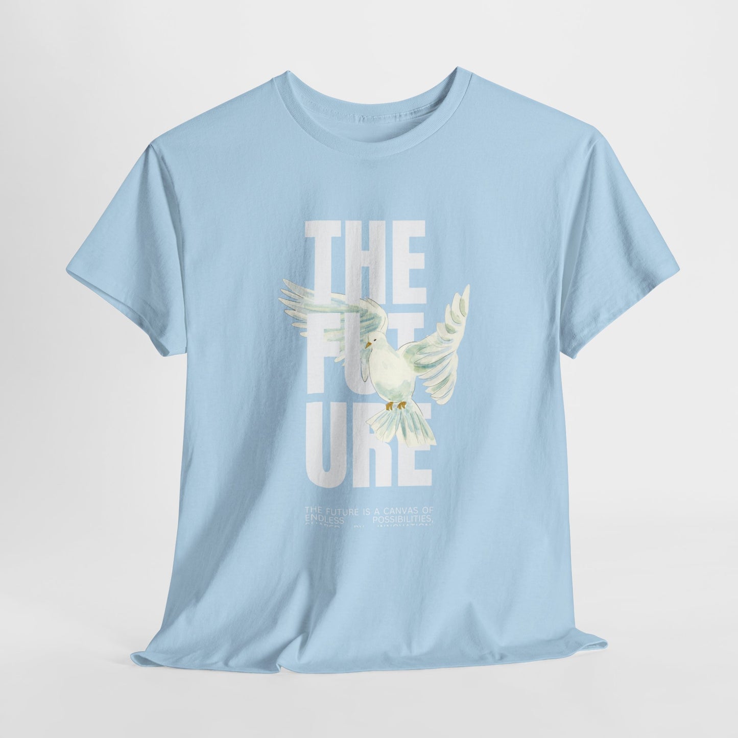 Dove Peace Tee — 'The Future' Soft White Graphic T-Shirt
