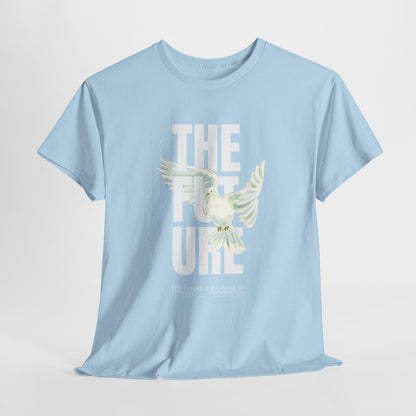 Dove Peace Tee — 'The Future' Soft White Graphic T-Shirt