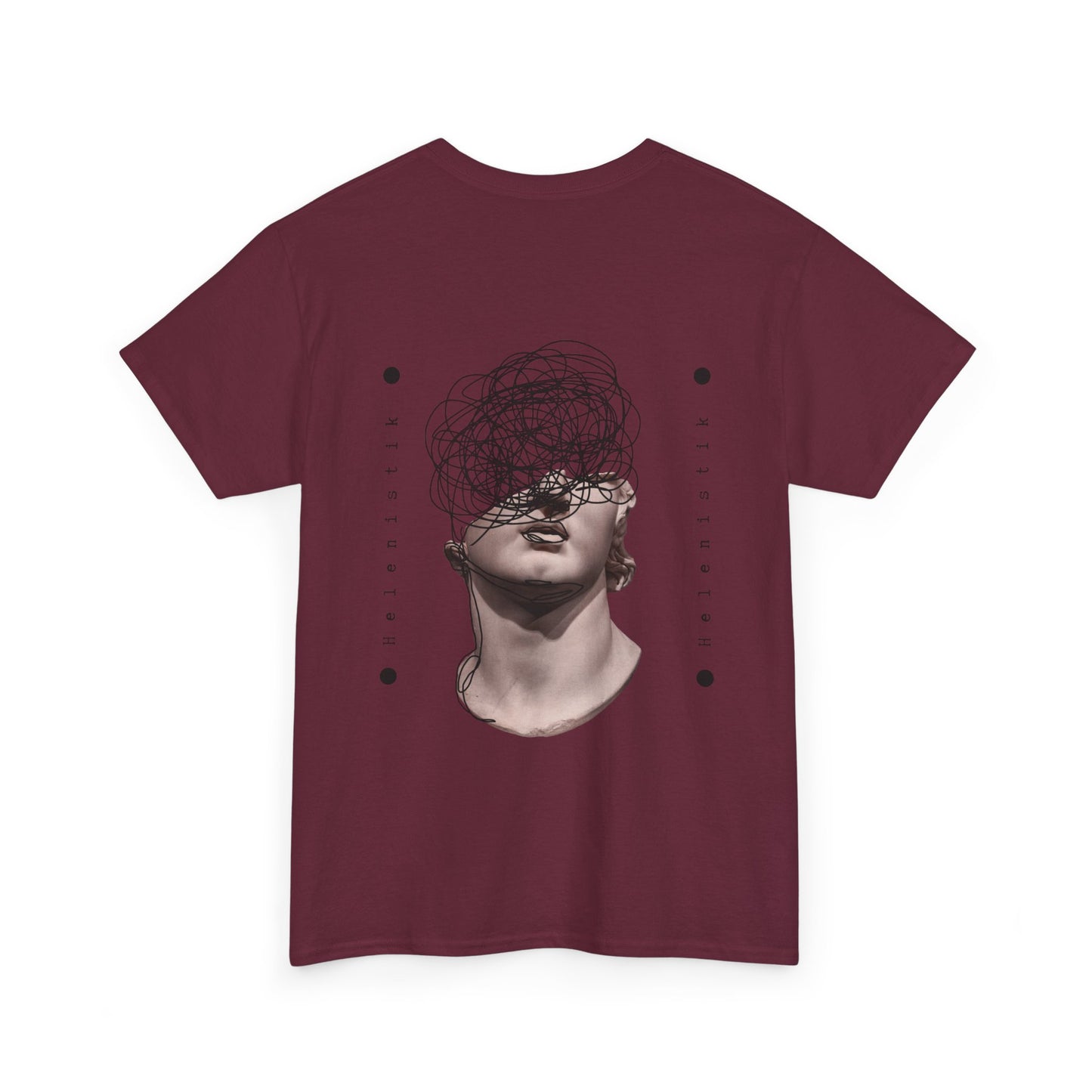Abstract Mind Art Tee — Surreal Head Scribble Graphic T-Shirt