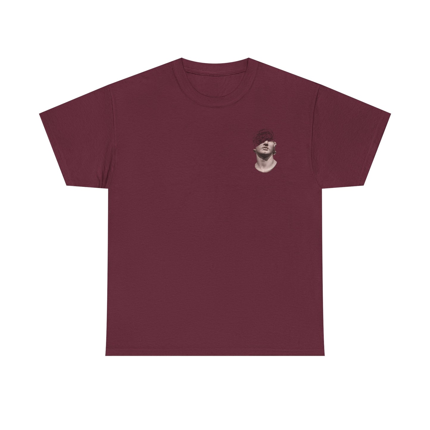 Abstract Mind Art Tee — Surreal Head Scribble Graphic T-Shirt