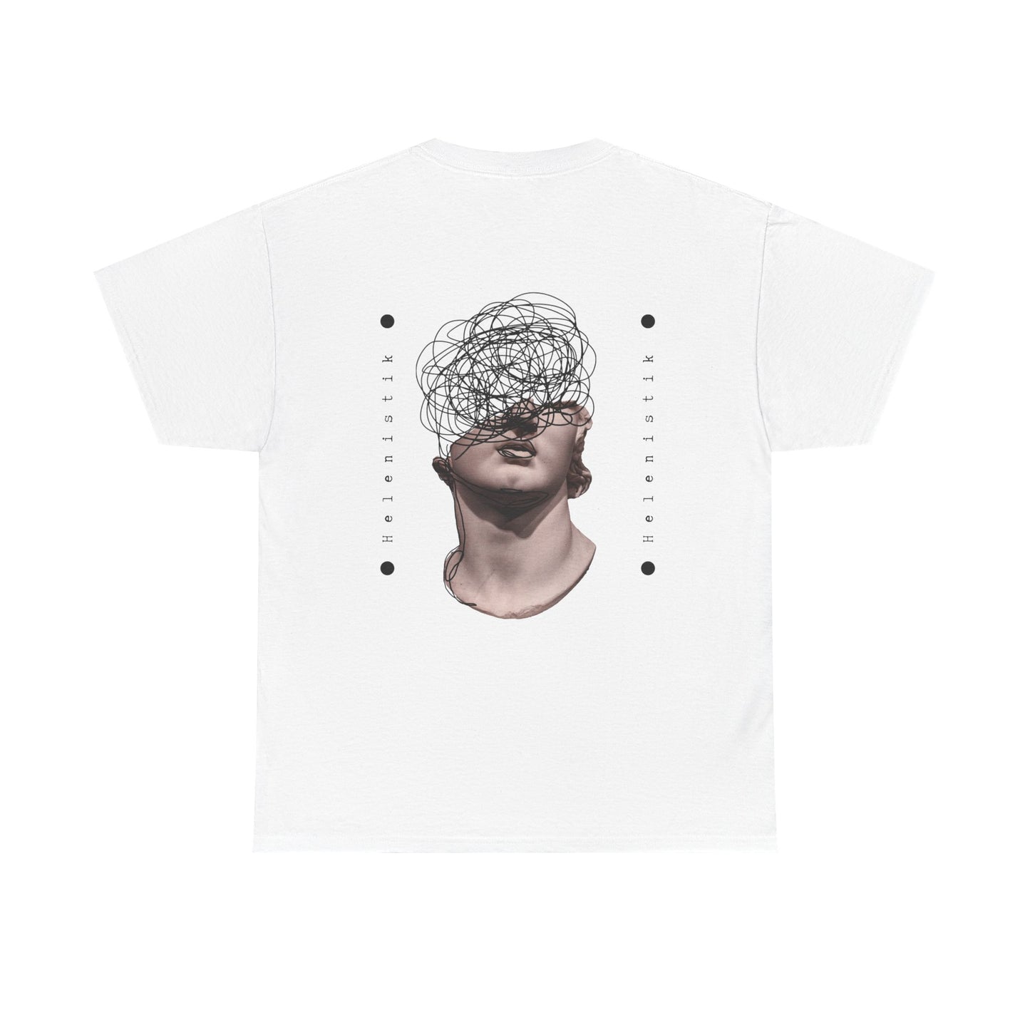 Abstract Mind Art Tee — Surreal Head Scribble Graphic T-Shirt