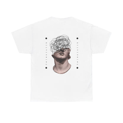 Abstract Mind Art Tee — Surreal Head Scribble Graphic T-Shirt