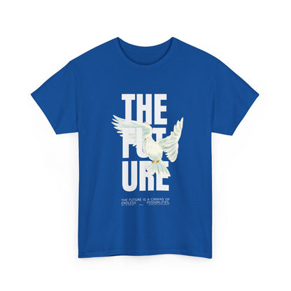 Dove Peace Tee — 'The Future' Soft White Graphic T-Shirt