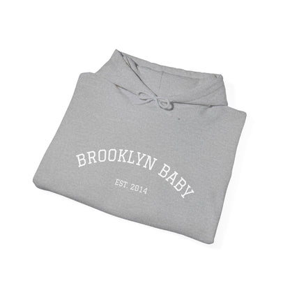 Brooklyn Baby Hoodie – Minimalist 'BROOKLYN BABY EST 2014' Pullover