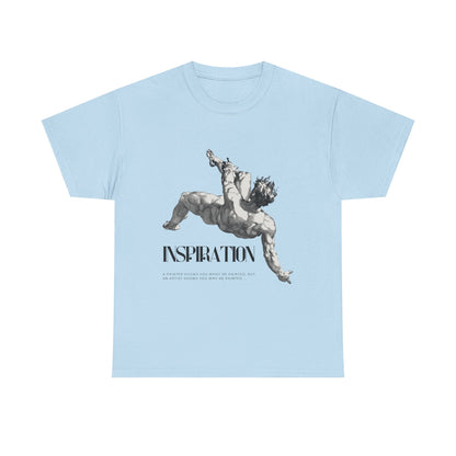 Inspiration Statue Art Tee — Classical Sculpture Graphic T-Shirt