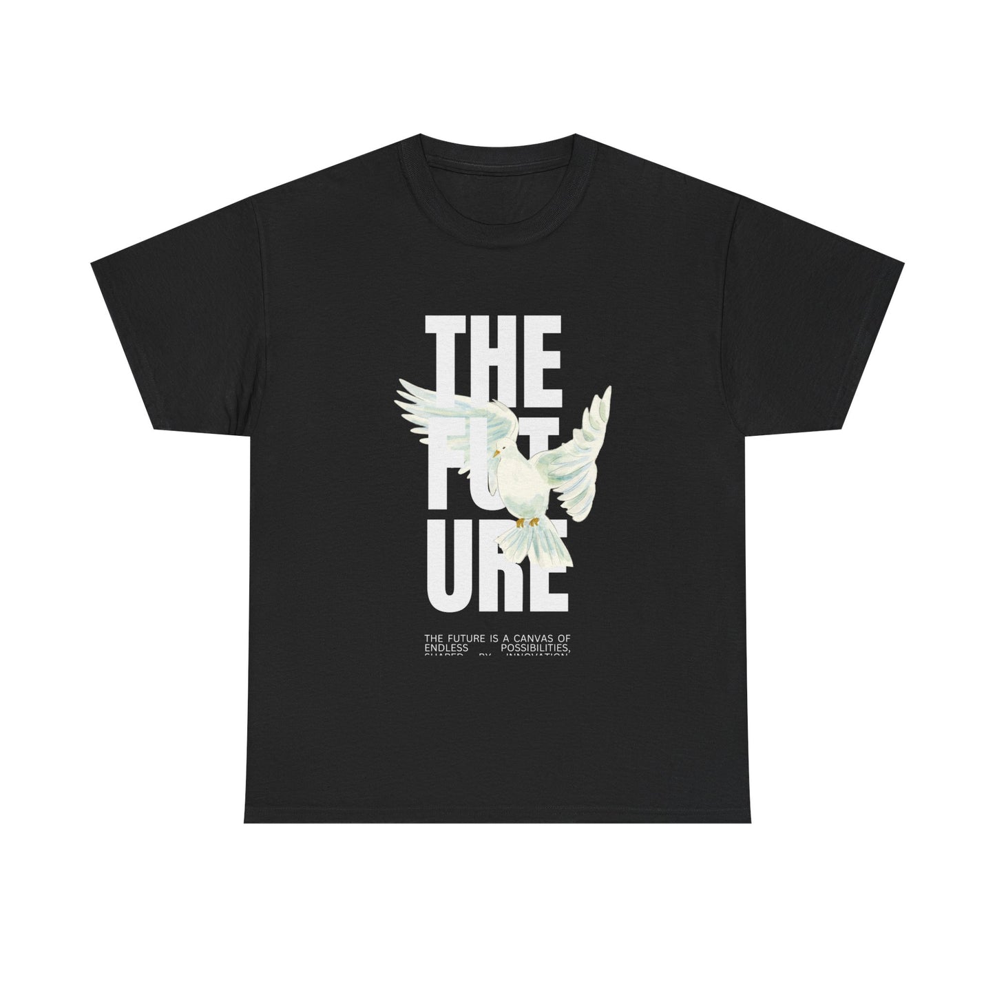 Dove Peace Tee — 'The Future' Soft White Graphic T-Shirt