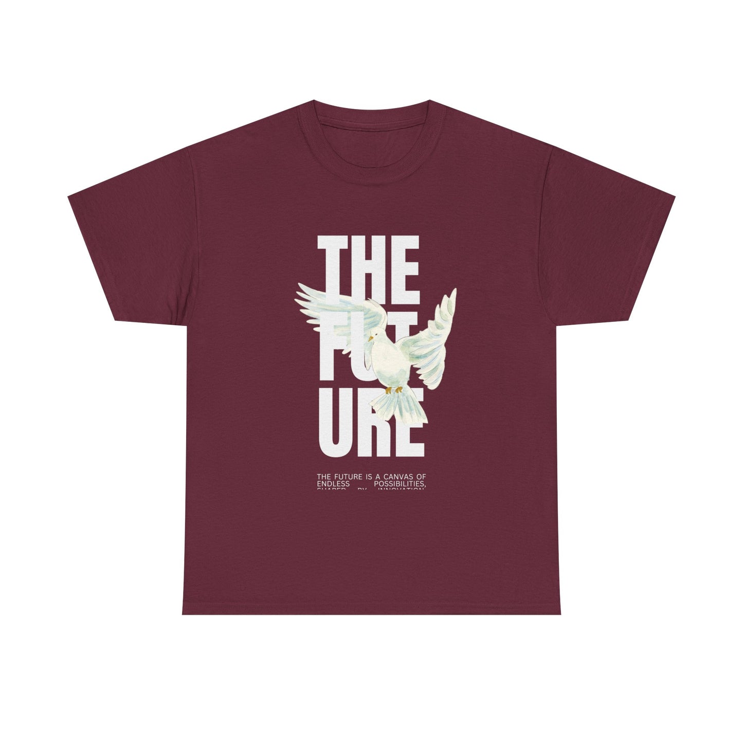 Dove Peace Tee — 'The Future' Soft White Graphic T-Shirt