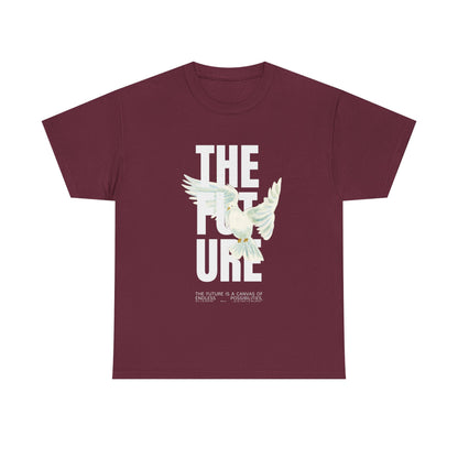 Dove Peace Tee — 'The Future' Soft White Graphic T-Shirt