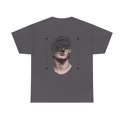 Abstract Mind Art Tee — Surreal Head Scribble Graphic T-Shirt