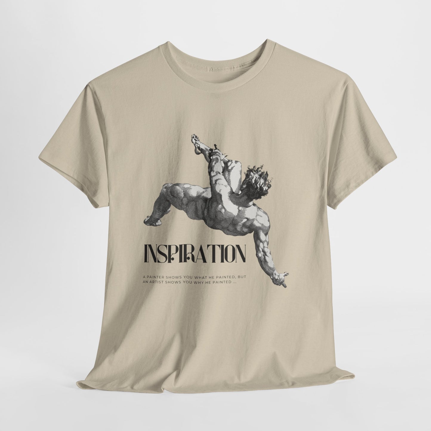 Inspiration Statue Art Tee — Classical Sculpture Graphic T-Shirt