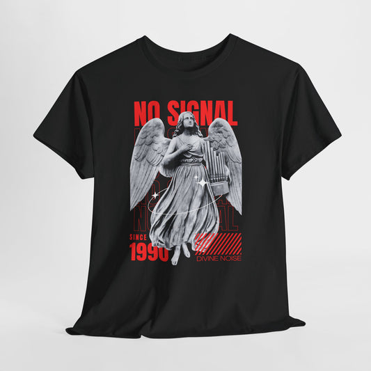 Graphic Tee — 'No Signal' Angel Vintage 1990s Retro Streetwear