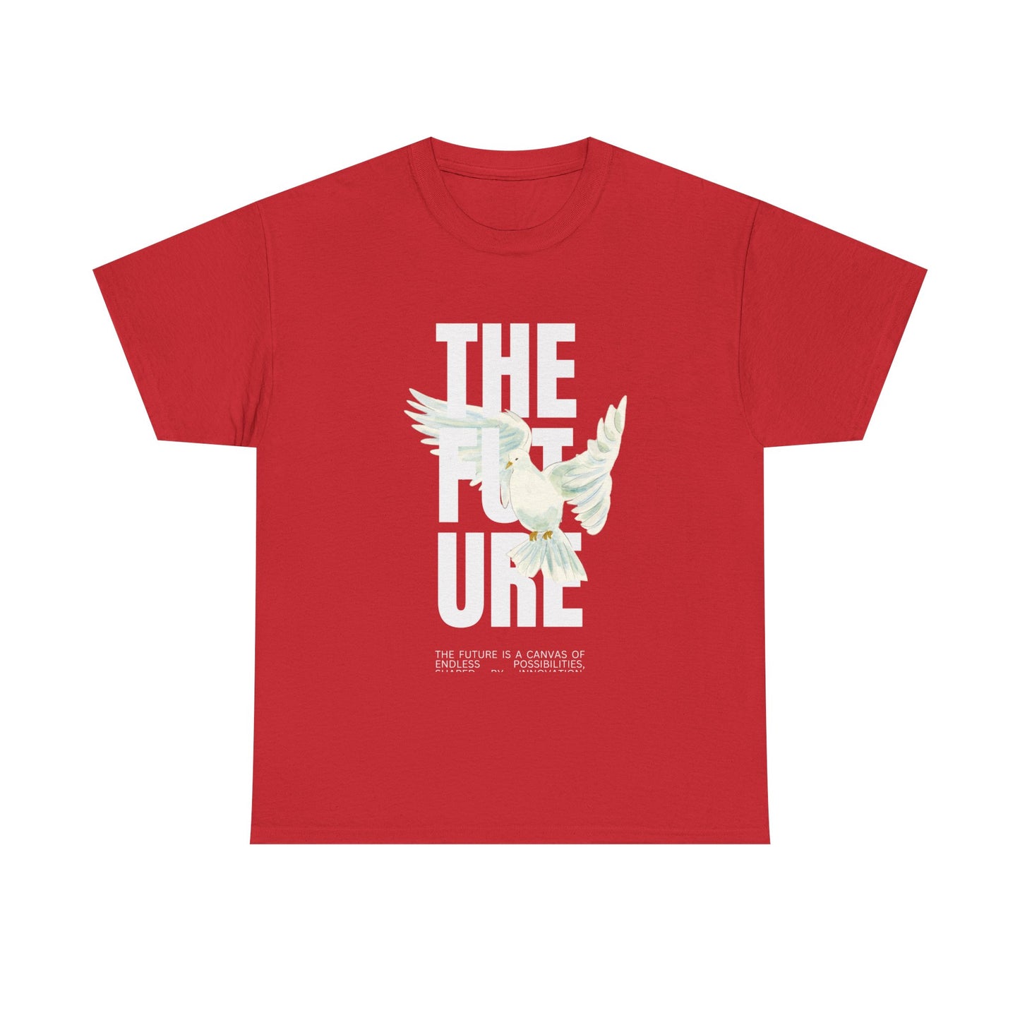 Dove Peace Tee — 'The Future' Soft White Graphic T-Shirt