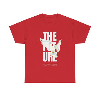Dove Peace Tee — 'The Future' Soft White Graphic T-Shirt