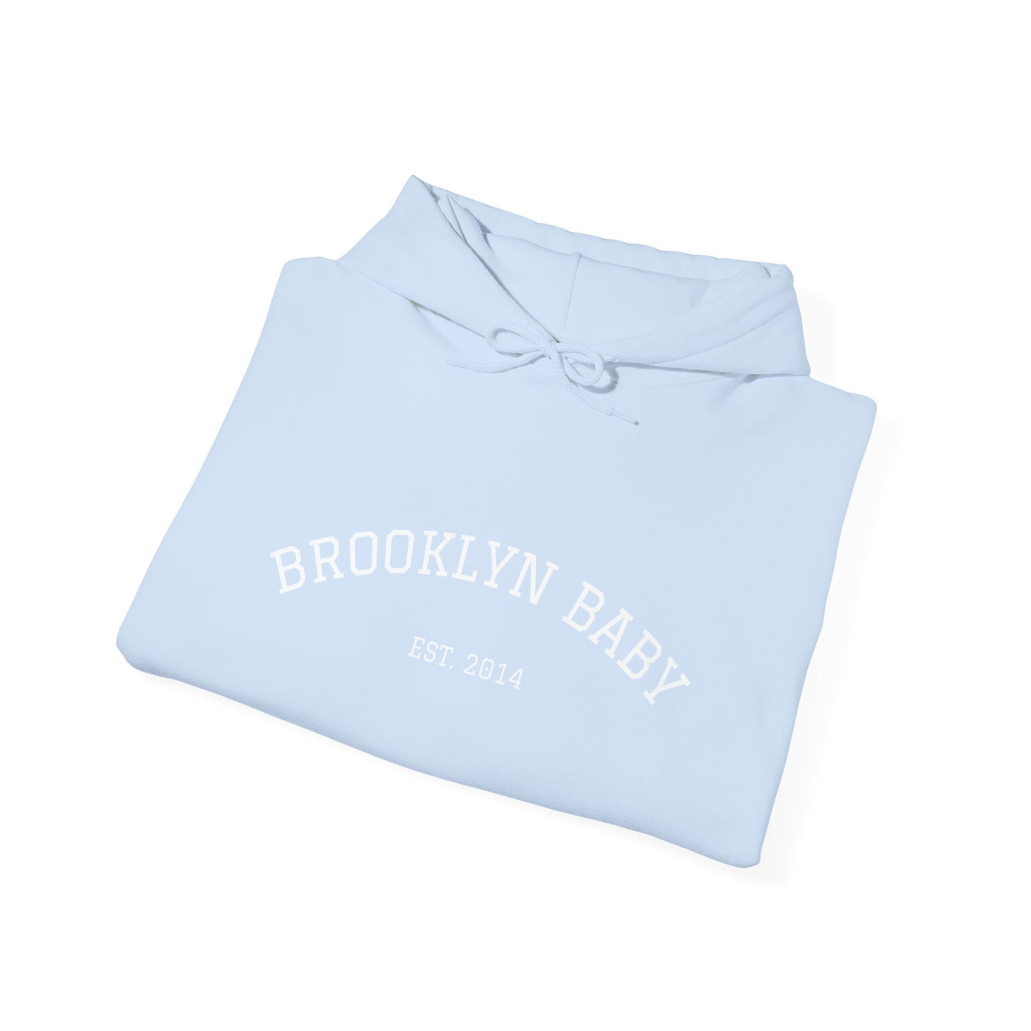 Brooklyn Baby Hoodie – Minimalist 'BROOKLYN BABY EST 2014' Pullover