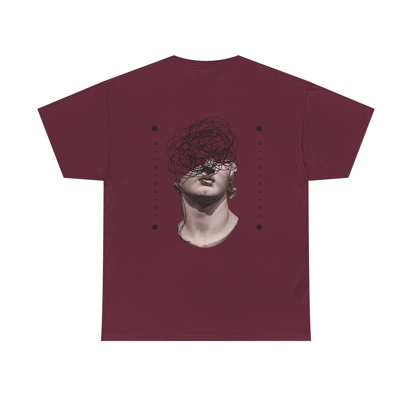 Abstract Mind Art Tee — Surreal Head Scribble Graphic T-Shirt