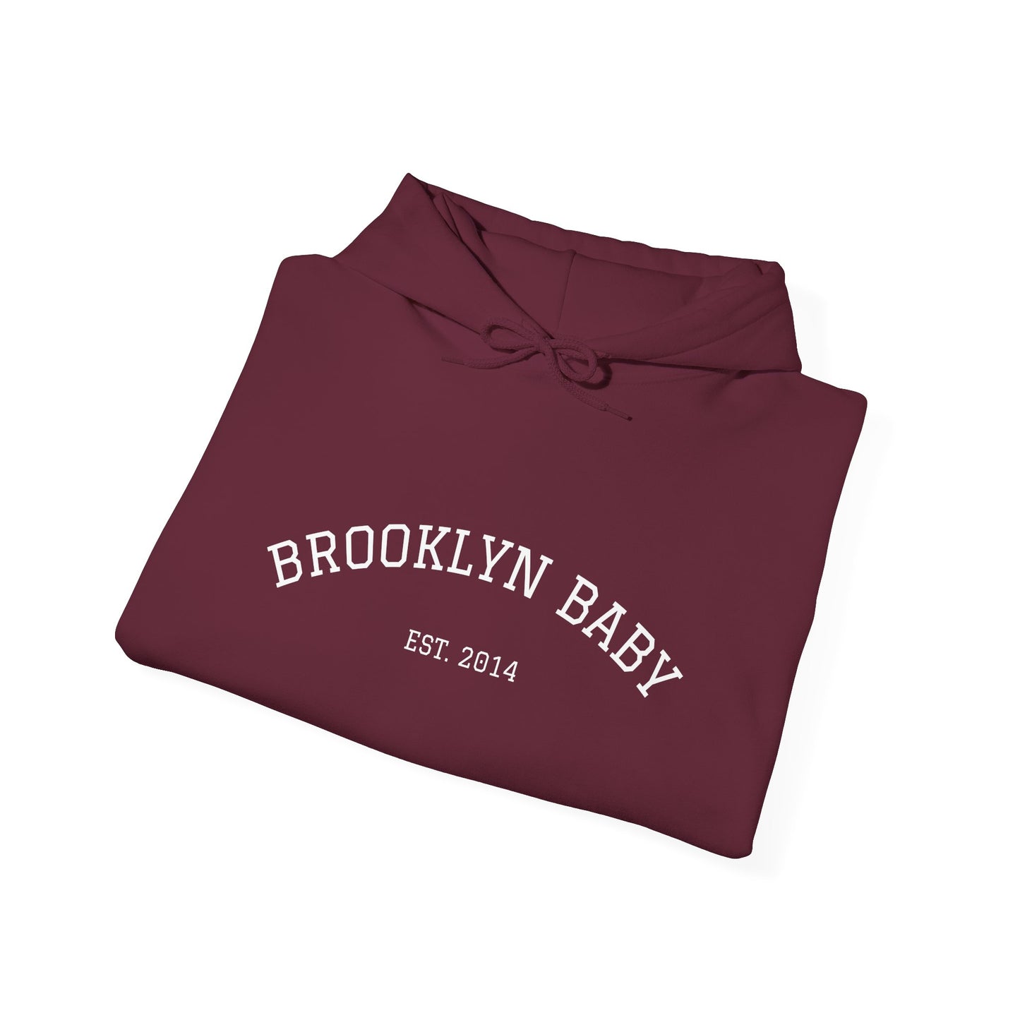 Brooklyn Baby Hoodie – Minimalist 'BROOKLYN BABY EST 2014' Pullover