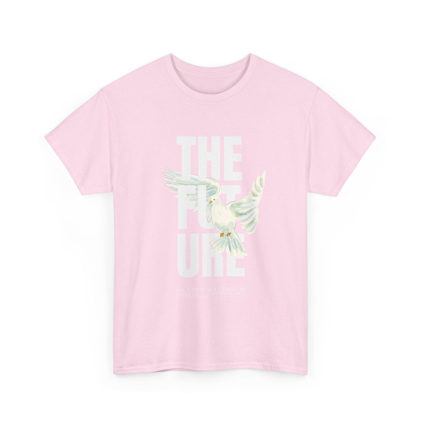 Dove Peace Tee — 'The Future' Soft White Graphic T-Shirt