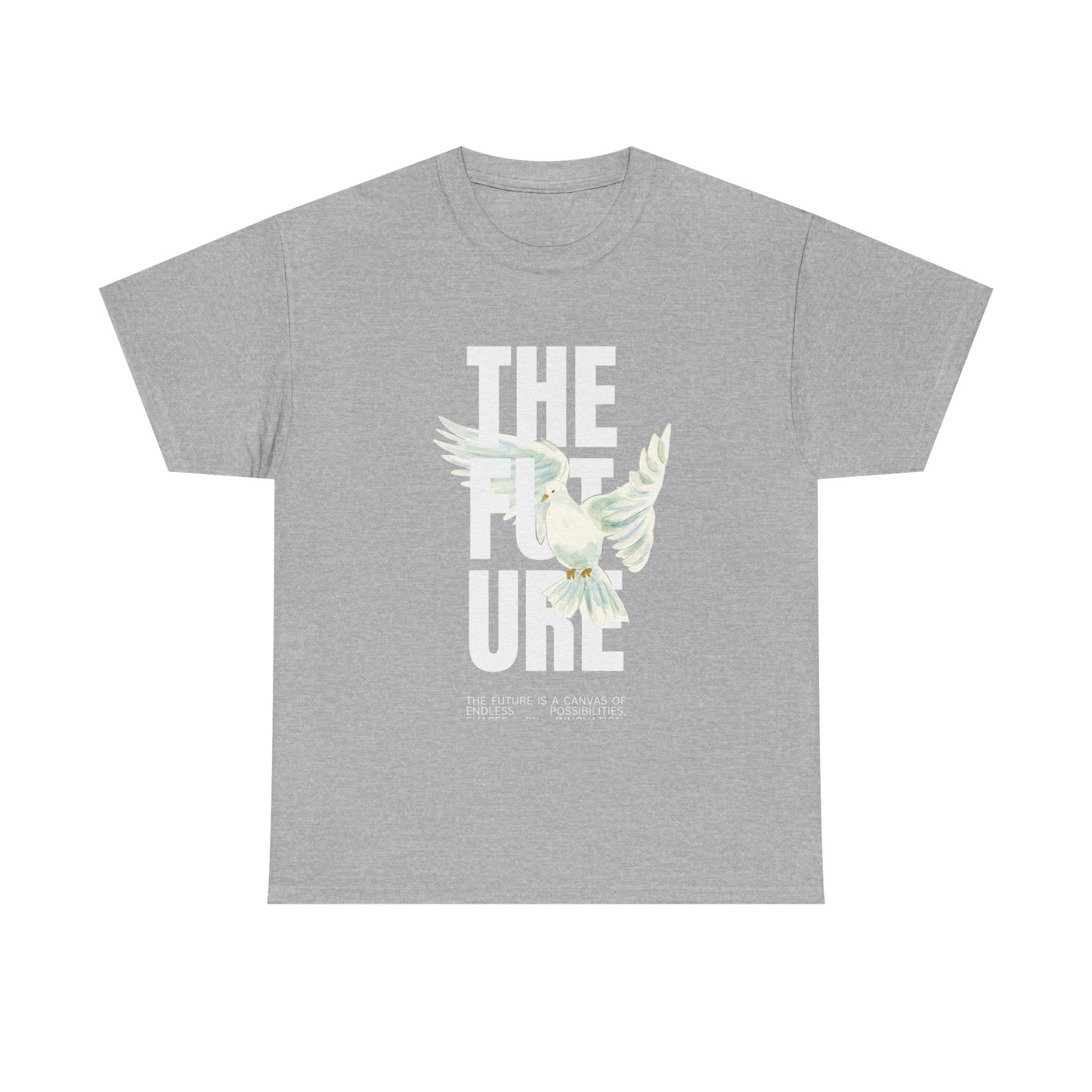 Dove Peace Tee — 'The Future' Soft White Graphic T-Shirt