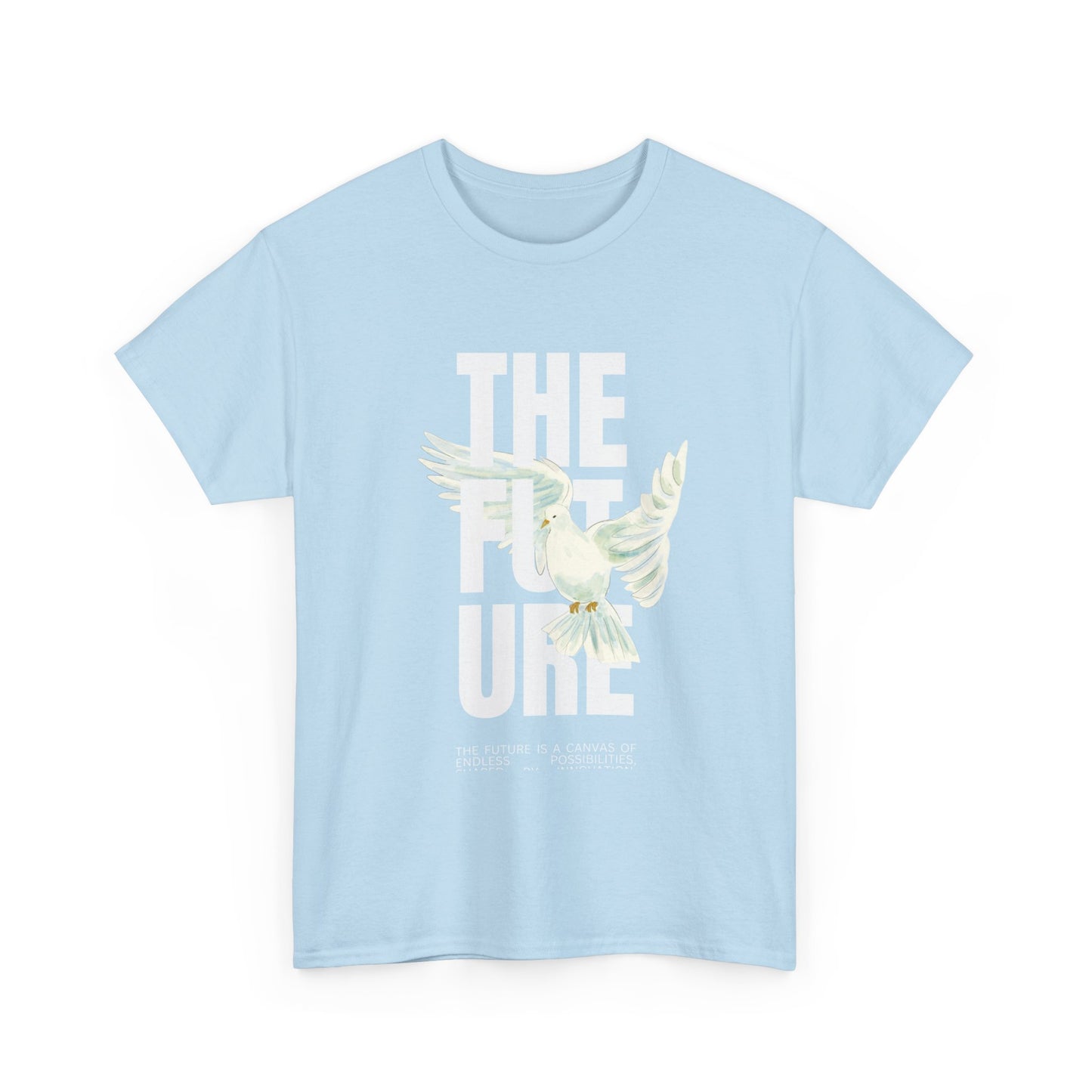 Dove Peace Tee — 'The Future' Soft White Graphic T-Shirt