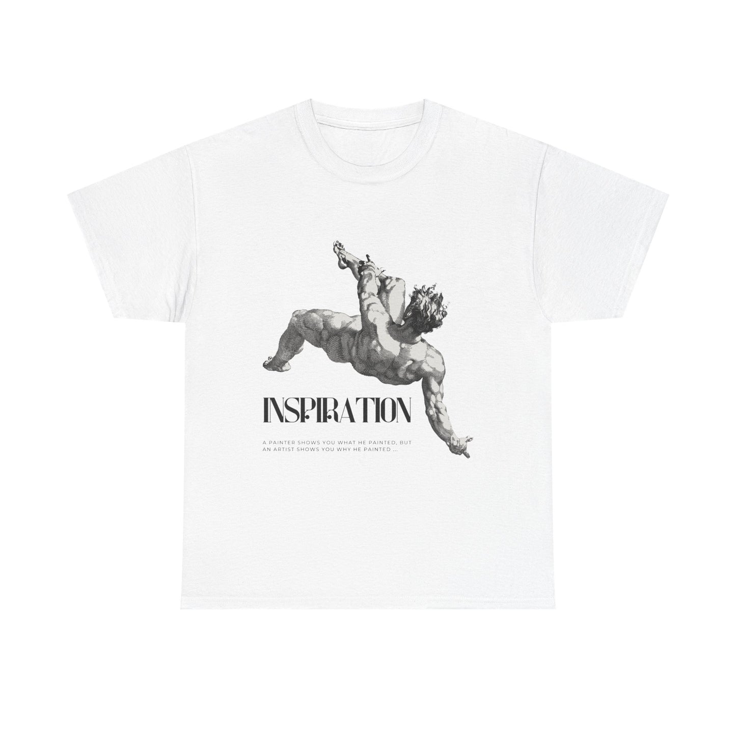 Inspiration Statue Art Tee — Classical Sculpture Graphic T-Shirt