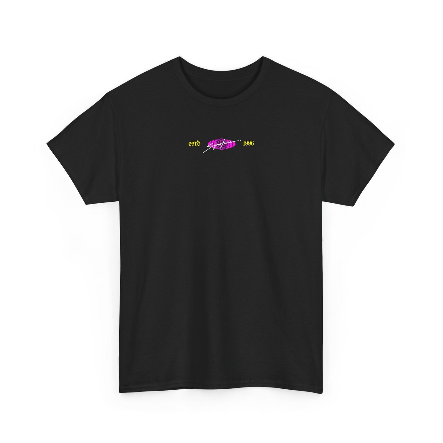 Fearless Statue Graphic Tee — Neon Streetwear T-Shirt
