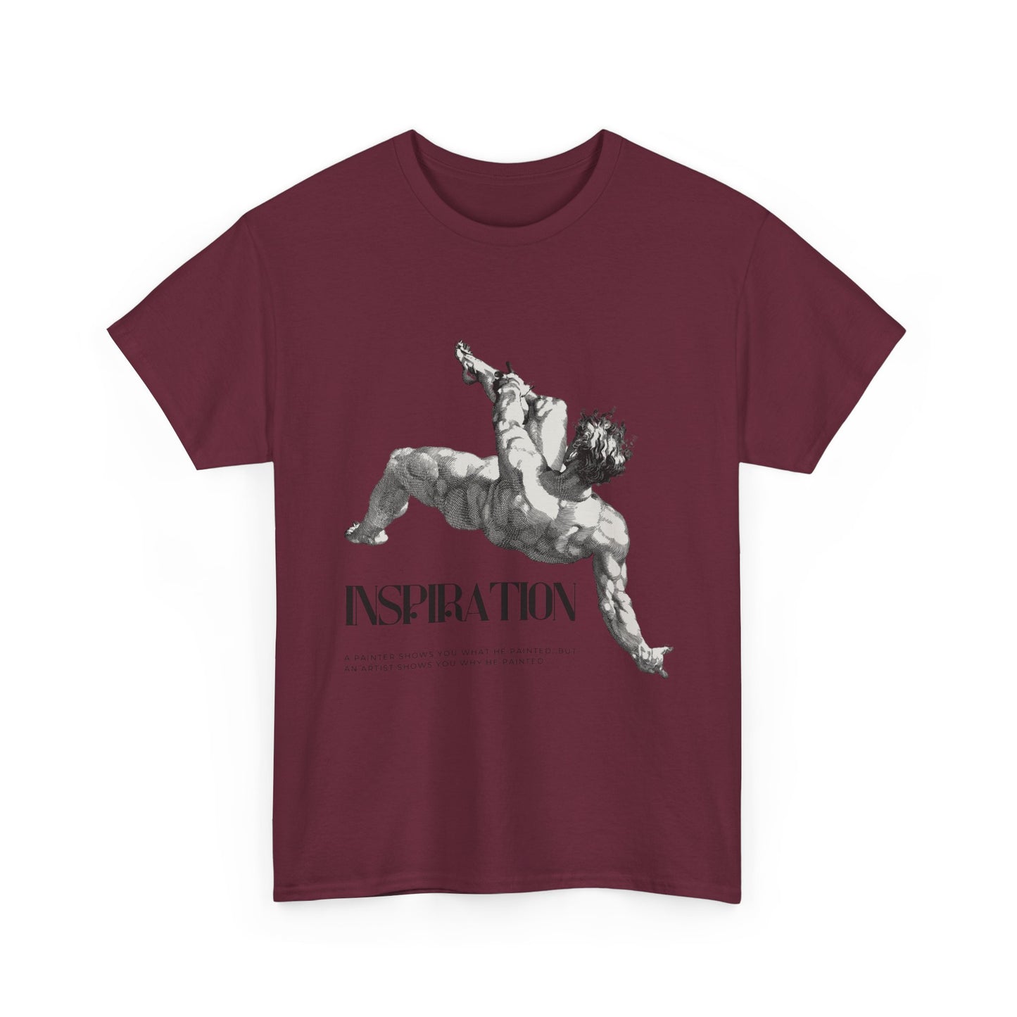 Inspiration Statue Art Tee — Classical Sculpture Graphic T-Shirt