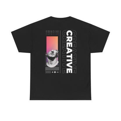 Creative Graphic Tee — 'CREATIVE' Retro Vaporwave Art T-Shirt