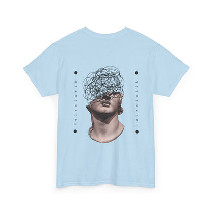 Abstract Mind Art Tee — Surreal Head Scribble Graphic T-Shirt