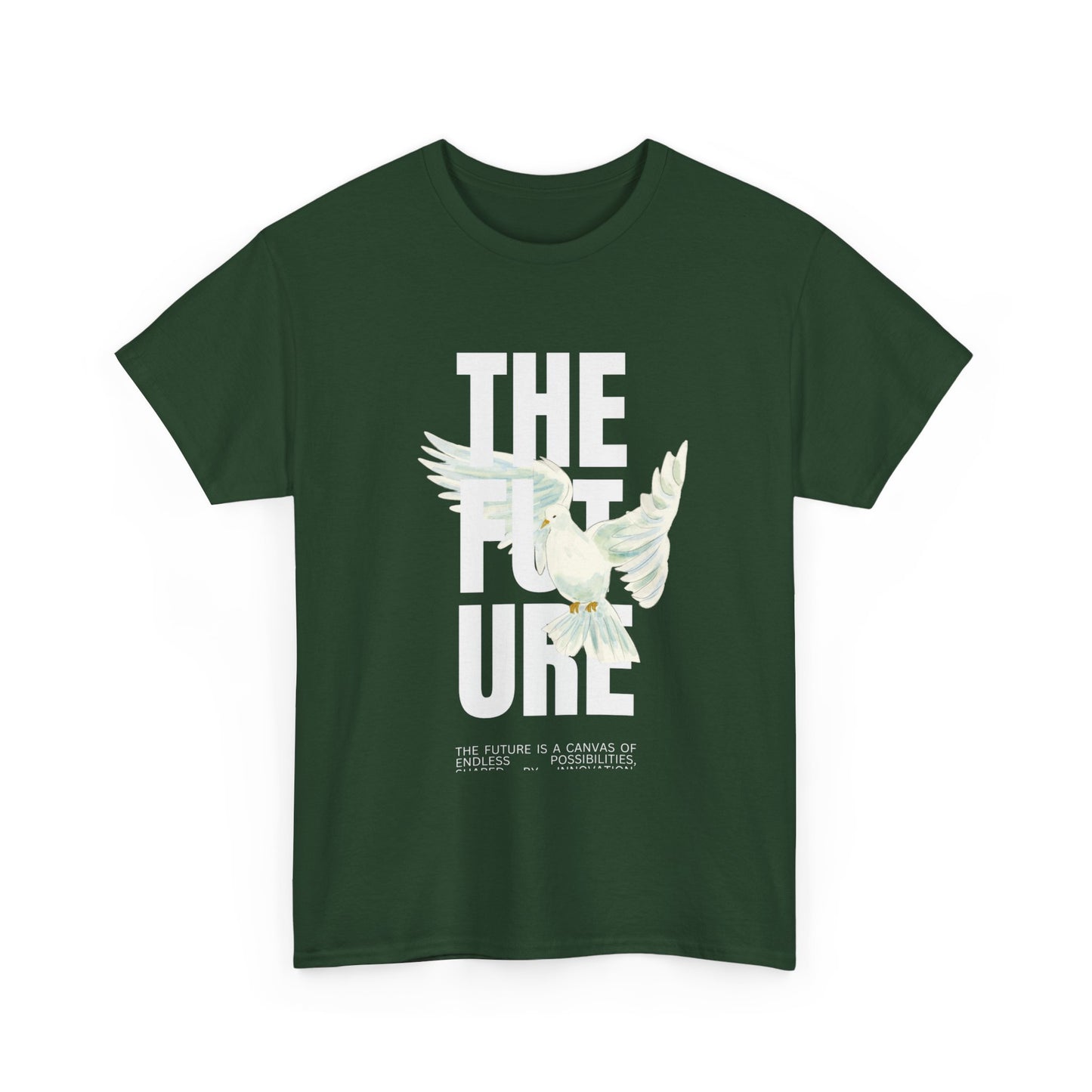 Dove Peace Tee — 'The Future' Soft White Graphic T-Shirt