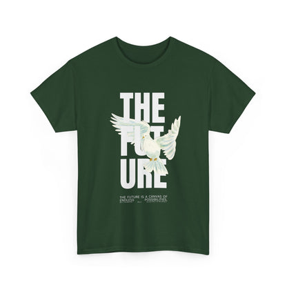 Dove Peace Tee — 'The Future' Soft White Graphic T-Shirt