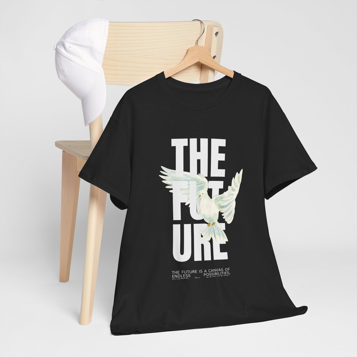 Dove Peace Tee — 'The Future' Soft White Graphic T-Shirt