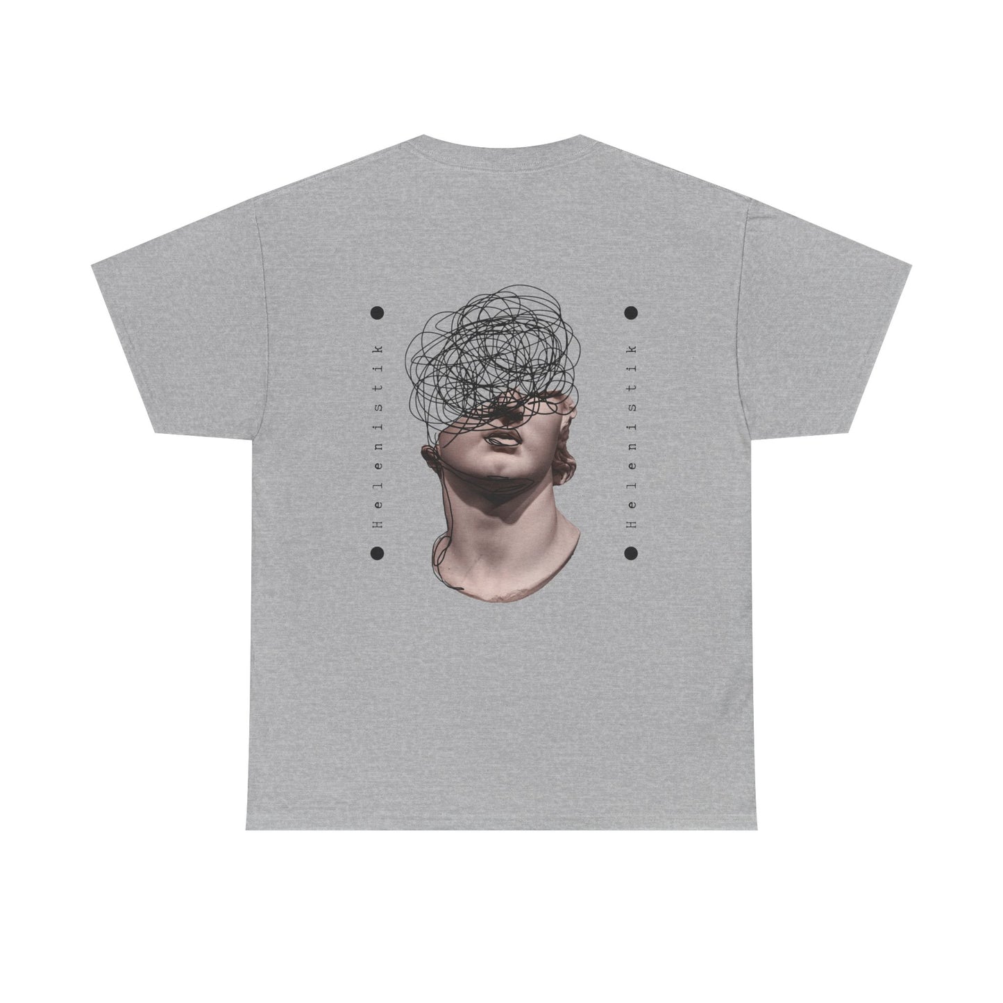 Abstract Mind Art Tee — Surreal Head Scribble Graphic T-Shirt