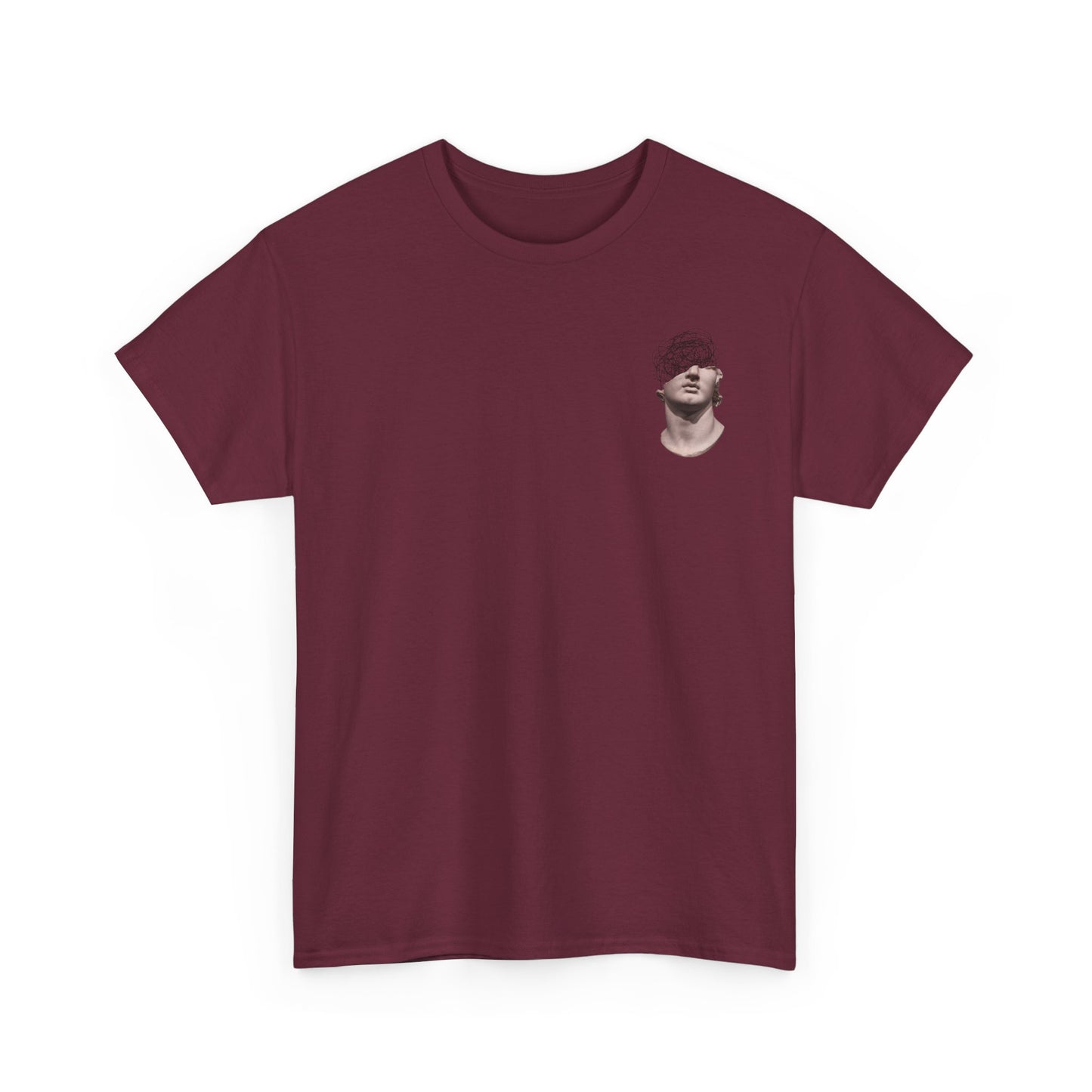 Abstract Mind Art Tee — Surreal Head Scribble Graphic T-Shirt
