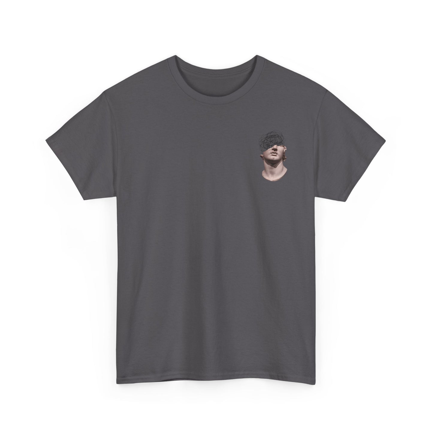 Abstract Mind Art Tee — Surreal Head Scribble Graphic T-Shirt